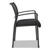 Alera Stacking Guest Chair, Black, PK2 ALEEK43ME10B